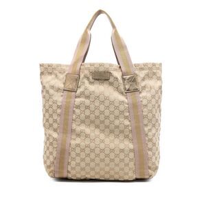 Gucci Gg Canvas Web Tote